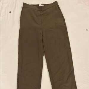 MANGO  Soft Olive Suit Pants